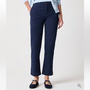 J crew high rise girlfriend chino pants navy 8p NWT